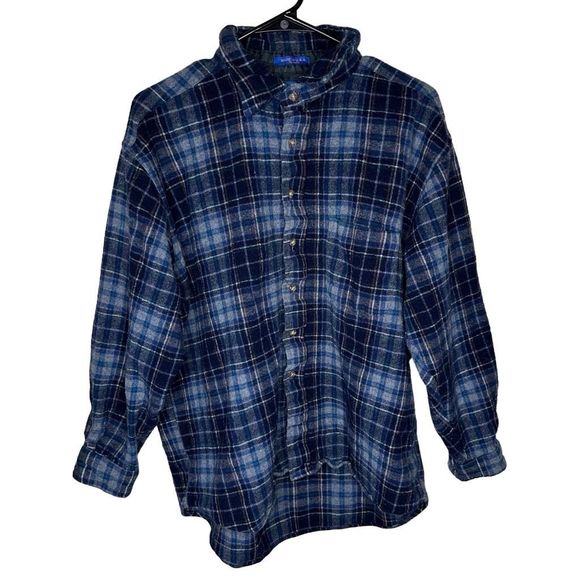 Pendleton USA Made Blue Board Short Flannel - Picture 1 of 4